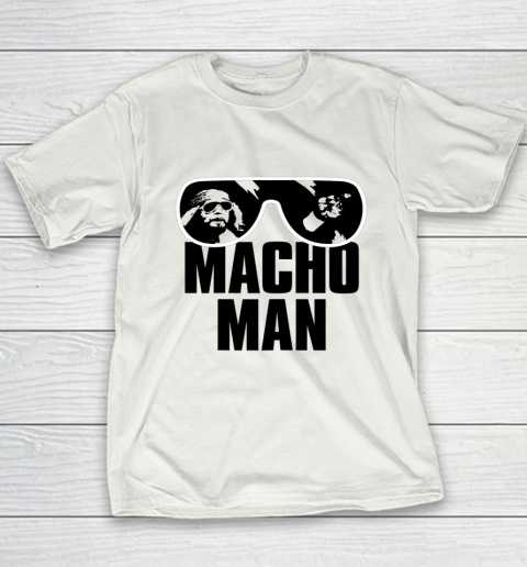 Macho Man Shirt Savage Sunglasses Graphic Youth T-Shirt
