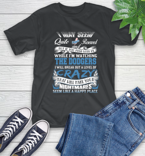 Los Angeles Dodgers MLB Baseball Don't Mess With Me While I'm Watching My Team T-Shirt