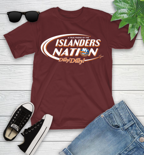 NHL A True Friend Of The New York Islanders Dilly Dilly Hockey Sports Youth T-Shirt 14