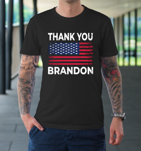 Thank You Brandon Conservative US Flag T-Shirt