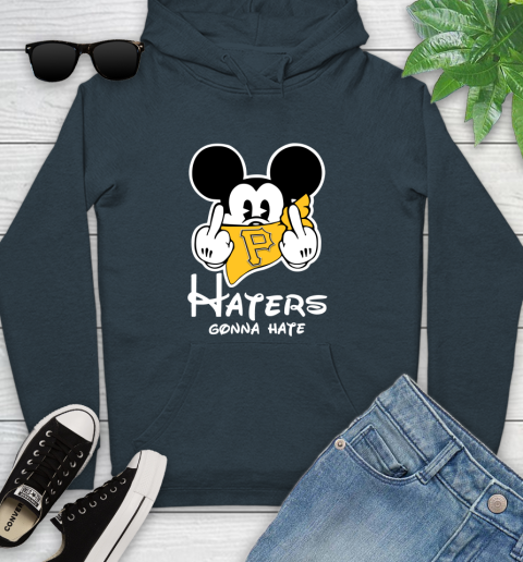 MLB Pittsburgh Pirates Haters Gonna Hate Mickey Mouse Disney Baseball T Shirt_000 Youth Hoodie 10