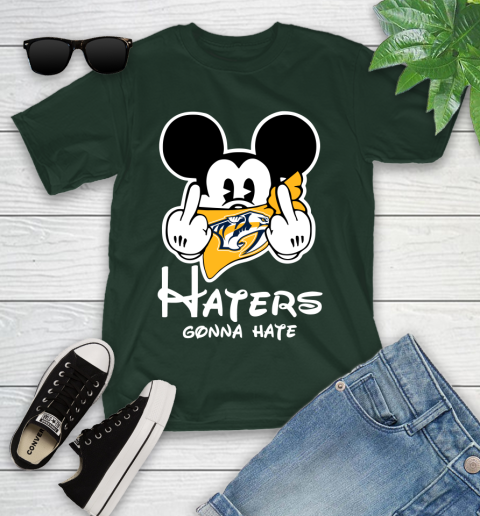 NHL New Jersey Devils Haters Gonna Hate Mickey Mouse Disney Hockey T Shirt Youth T-Shirt 5
