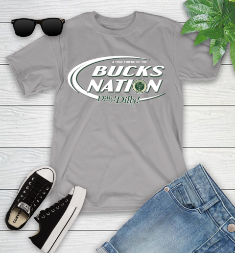 NBA A True Friend Of The Milwaukee Bucks Dilly Dilly Basketball Sports Youth T-Shirt 4