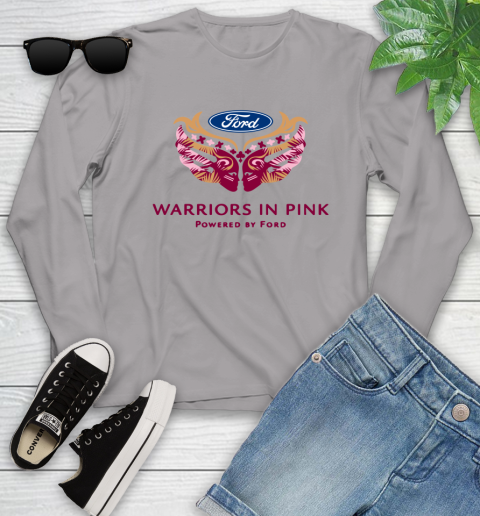 Ford cares warriors in pink Youth Long Sleeve 3