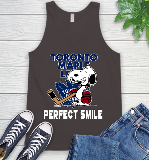 NHL Toronto Maple Leafs Snoopy Perfect Smile The Peanuts Movie Hockey T Shirt Tank Top 6