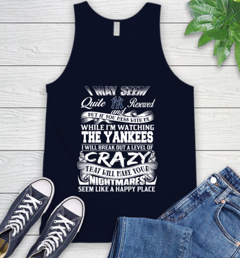 New York Yankees MLB Baseball Don't Mess With Me While I'm Watching My Team Tank Top 2