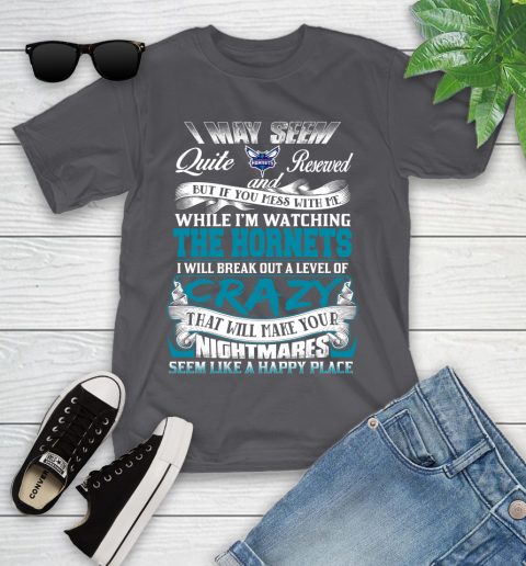Charlotte Hornets NBA Basketball Don't Mess With Me While I'm Watching My Team Youth T-Shirt 6