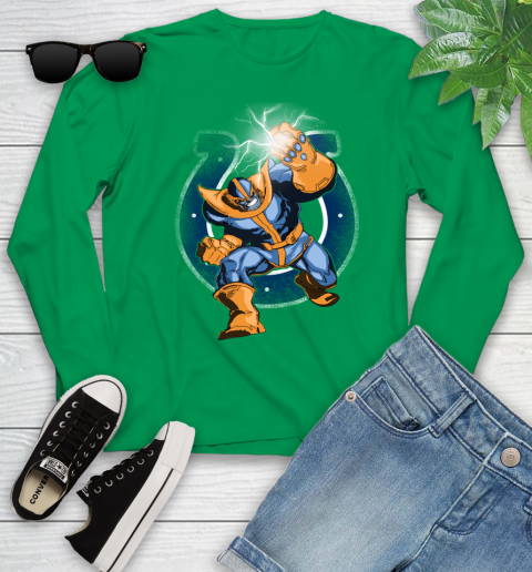 Indianapolis Colts NFL Football Thanos Avengers Infinity War Marvel Youth Long Sleeve 7