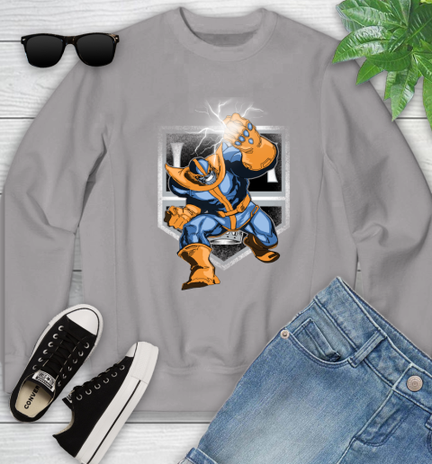 Los Angeles Kings NHL Hockey Thanos Avengers Infinity War Marvel Youth Sweatshirt 3