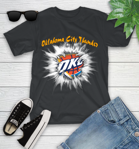 Oklahoma City Thunder NBA Basketball Rip Sports Youth T-Shirt