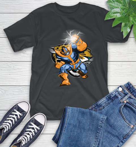 Jacksonville Jaguars NFL Football Thanos Avengers Infinity War Marvel T-Shirt