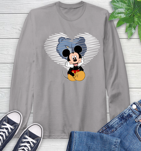 NBA Memphis Grizzlies The Heart Mickey Mouse Disney Basketball Long Sleeve T-Shirt 6