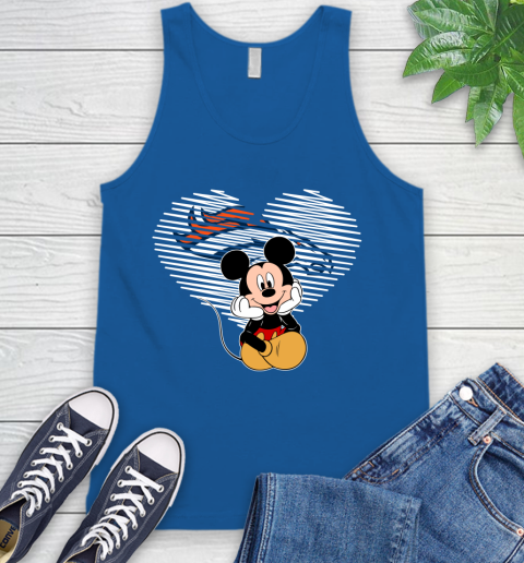 NFL Denver Broncos The Heart Mickey Mouse Disney Football T Shirt_000 Tank Top 4
