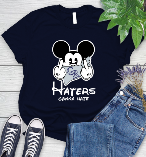 MLB Colorado Rockies Gonna Hate Mickey Mouse Disney Baseball T Shirt_000 Women's T-Shirt 2