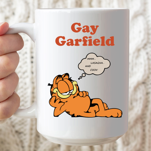 Gay Garfield Shirt Ceramic Mug 15oz