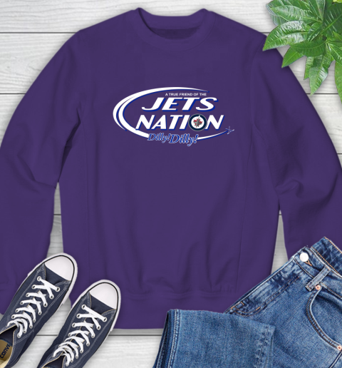 NHL A True Friend Of The Winnipeg Jets Dilly Dilly Hockey Sports Sweatshirt 4
