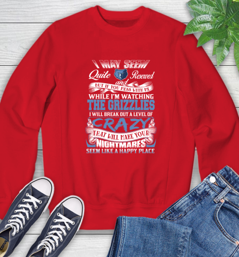 Memphis Grizzlies NBA Basketball Don't Mess With Me While I'm Watching My Team Sweatshirt 10
