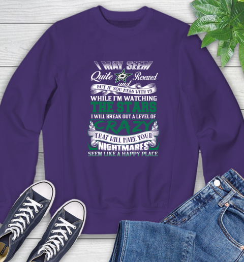 Dallas Stars NHL Hockey Don't Mess With Me While I'm Watching My Team Sweatshirt 4