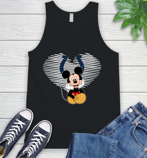 NFL Indianapolis Colts The Heart Mickey Mouse Disney Football T Shirt_000 Tank Top