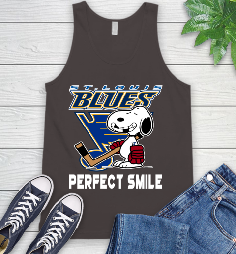 NHL St.Louis Blues Snoopy Perfect Smile The Peanuts Movie Hockey T Shirt Tank Top 6