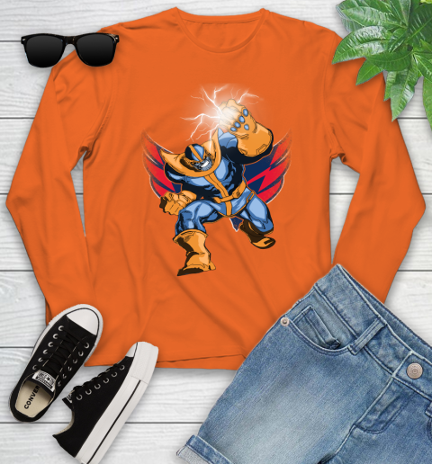 Washington Capitals NHL Hockey Thanos Avengers Infinity War Marvel Youth Long Sleeve 3