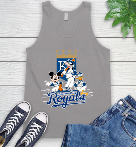 MLB Kansas City Royals Mickey Mouse Donald Duck Goofy Baseball T Shirt Tank Top 3