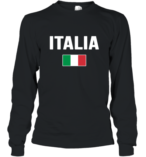 Italia T shirt Italian Flag Shirt Italy Tee Long Sleeve