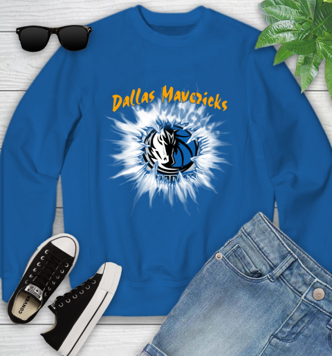Dallas Mavericks NBA Basketball Rip Sports Youth Sweatshirt 7