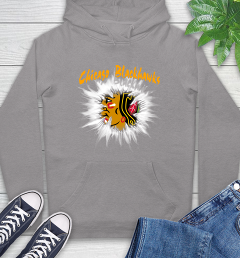 Chicago Blackhawks NHL Hockey Adoring Fan Rip Sports Hoodie 6