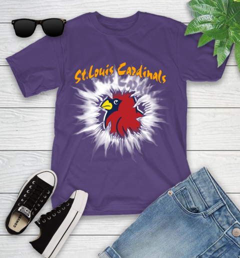 St.Louis Cardinals MLB Baseball Adoring Fan Rip Sports Youth T-Shirt 3
