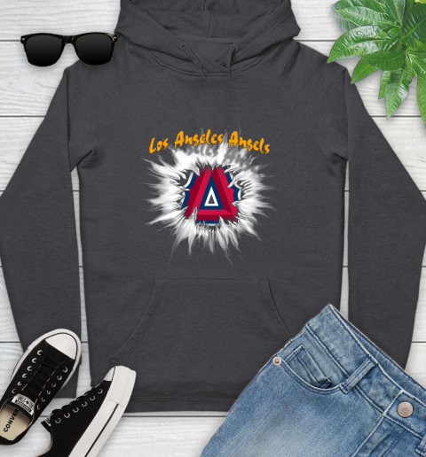 Los Angeles Angels MLB Baseball Adoring Fan Rip Sports Youth Hoodie 8