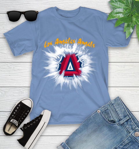 Los Angeles Angels MLB Baseball Adoring Fan Rip Sports Youth T-Shirt 15
