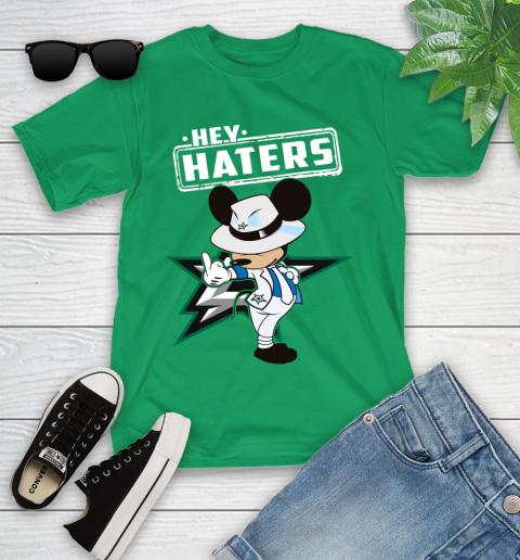 NHL Hey Haters Mickey Hockey Sports Dallas Stars Youth T-Shirt 8
