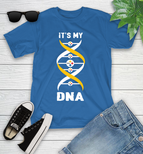 Pittsburgh Steelers NFL Football It's My DNA Sports Youth T-Shirt - Image 13
