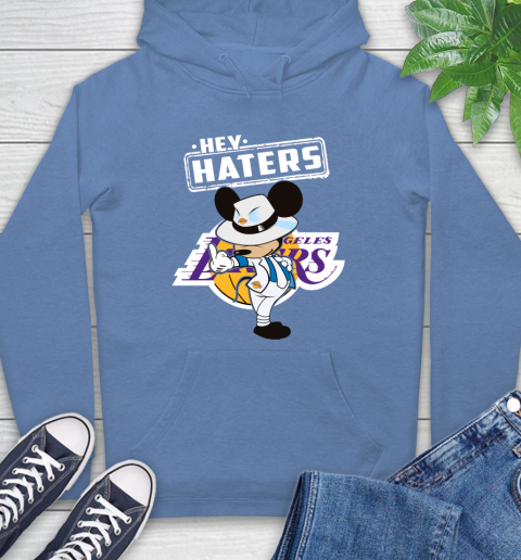 NBA Hey Haters Mickey Basketball Sports Los Angeles Lakers Hoodie 11