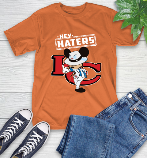 NFL Hey Haters Mickey Football Sports Kansas City Chiefs T-Shirt 4