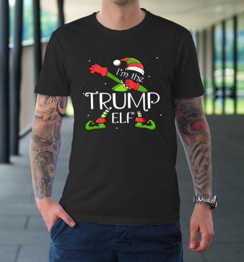 I'm The Trump Elf Dabbing Santa Claus Xmas Christmas T-Shirt