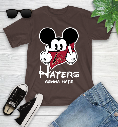 MLB Arizona Diamondbacks Haters Gonna Hate Mickey Mouse Disney Baseball T Shirt_000 Youth T-Shirt 7