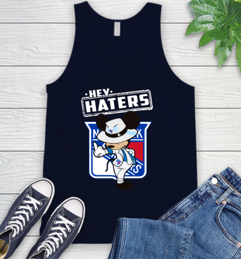 NHL Hey Haters Mickey Hockey Sports New York Rangers Tank Top 2