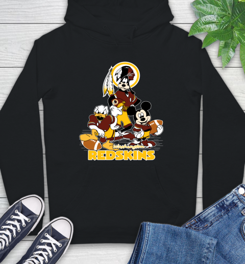 NFL Washington Redskins Mickey Mouse Donald Duck Goofy Football Shirt Hoodie