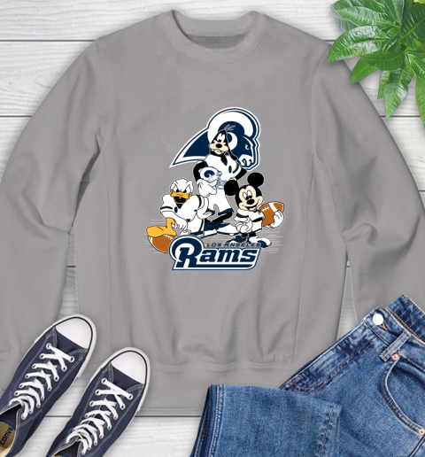 NFL Los Angeles Rams Mickey Mouse Donald Duck Goofy Football Shirt Sweatshirt 5