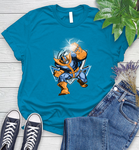 Dallas Mavericks NBA Basketball Thanos Avengers Infinity War Marvel Women's T-Shirt 10