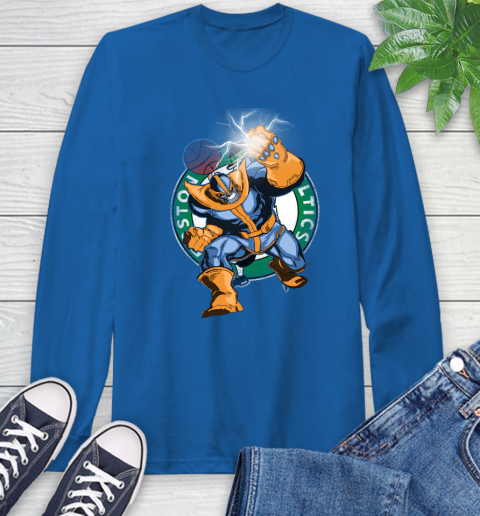 Boston Celtics NBA Basketball Thanos Avengers Infinity War Marvel Long Sleeve T-Shirt 10