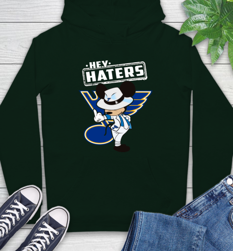 NHL Hey Haters Mickey Hockey Sports St.Louis Blues Hoodie 12