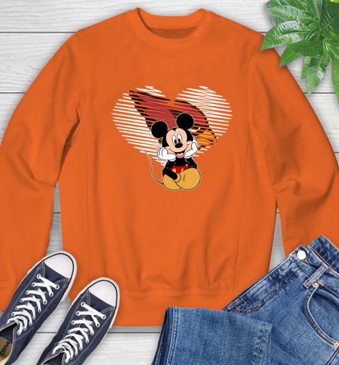 NFL Arizona Cardinals The Heart Mickey Mouse Disney Football T Shirt_000 Sweatshirt 3