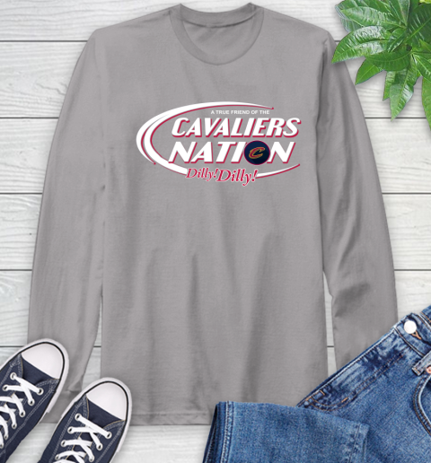 NBA A True Friend Of The Cleveland Cavaliers Dilly Dilly Basketball Sports Long Sleeve T-Shirt 6