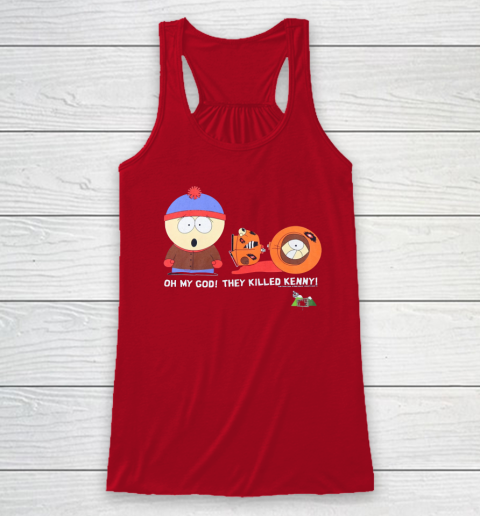 Oh My God They Killed Kenny Shirt South Park Adult Cartoon Racerback Tank 3