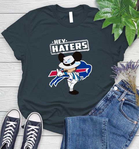NFL Hey Haters Mickey Football Sports Buffalo Bills Women's T-Shirt 11