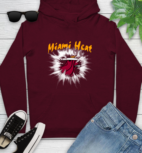 Miami Heat NBA Basketball Rip Sports Youth Hoodie 7