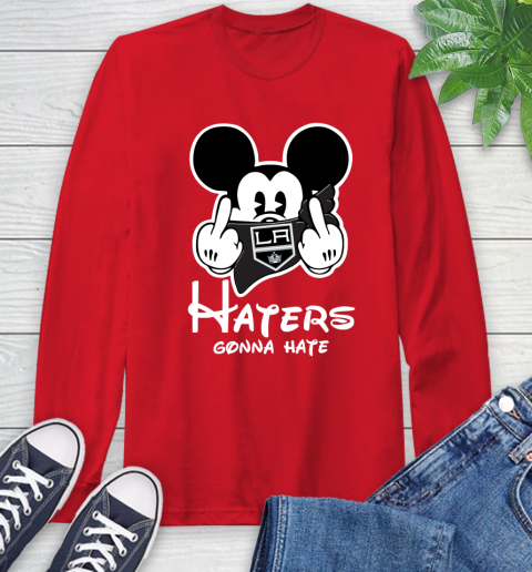 NHL Los Angeles Kings Haters Gonna Hate Mickey Mouse Disney Hockey T Shirt Long Sleeve T-Shirt 11